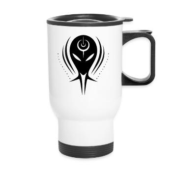 Anunnaki mental symbol illustration design - Thermal mug with handle - white - Front
