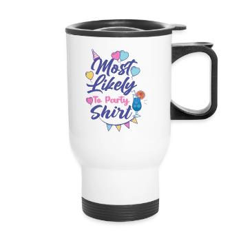 Bachelorette Group - Thermal mug with handle - white - Front
