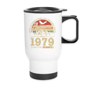 Großartig seit 1979 - Thermobecher mit Tragegriff - Weiß - Vorne