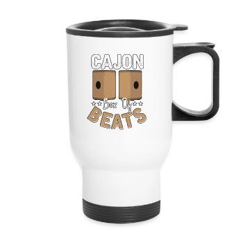Cajon Box Of Beats Kachon - Thermal mug with handle - white - Front