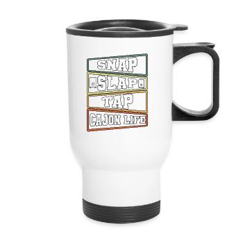 Snap Slap Tap Cajon Life Kachon - Thermobecher mit Tragegriff - Weiß - Vorne
