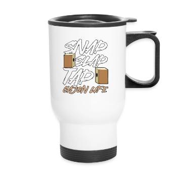 Snap Slap Tap Cajon Life Kachon - Thermobecher mit Tragegriff - Weiß - Vorne