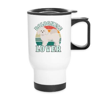 Bolognese Lover - Thermobecher mit Tragegriff - Weiß - Vorne
