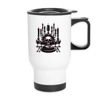 Gothic Macabre Feast Gothic Winter - Thermal mug with handle - white - Front
