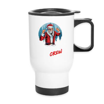 Équipe de Noël pour votre fête - Tasse isotherme avec poignée - blanc - Devant