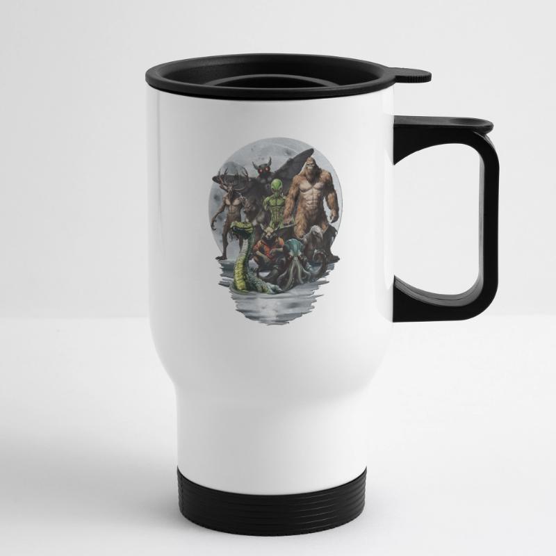 Gruppo Criptide Tazza termica con manico per il trasporto