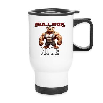 Bulldog Fashion - Bulldog Design - Tasse isotherme avec poignée - blanc - Devant