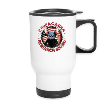 Cryptozoologists Chupacabra Creatures Funny - Thermal mug with handle - white - Front