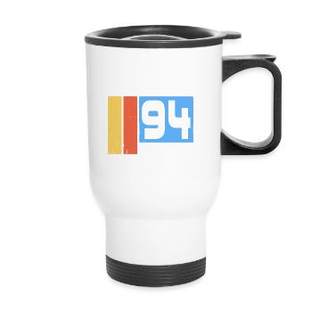 1994 Vintage Classic Retro Limited Edition - Thermobecher mit Tragegriff - Weiß - Vorne