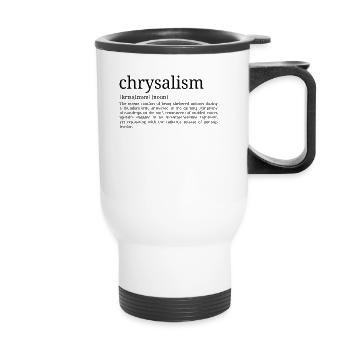 Chrysalism - Dictionary Definition - Thermal mug with handle - white - Front