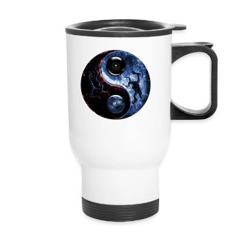 Yin Yang - Thermal mug with handle - white - Front