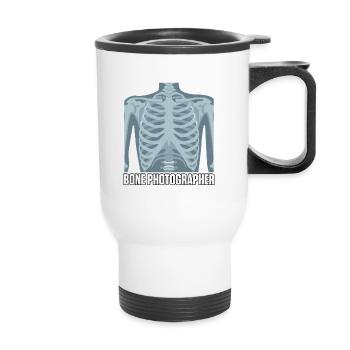 Bone Photographer Radiology X-ray Assistant - Thermal mug with handle - white - Front