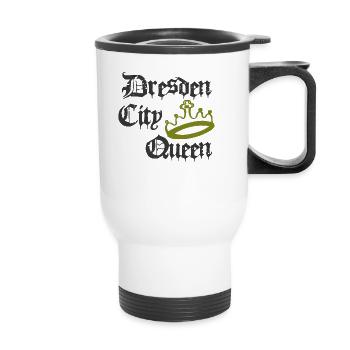 Dresden City Queen - Thermobecher mit Tragegriff - Weiß - Vorne