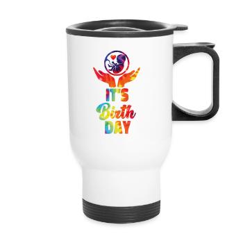 LD Labour And Delivery Nurse - Thermal mug with handle - white - Front