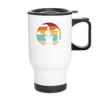 Retro Legal Counsel Attorney General Law - Thermal mug with handle - white - Front