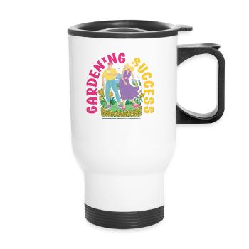 Jardinier joyeux - Tasse isotherme avec poignée - blanc - Devant