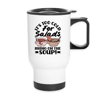 Bring on the Soup Cozy - Thermobecher mit Tragegriff - Weiß - Vorne