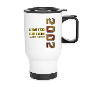 YEAR 2002 - Thermal mug with handle - white - Front
