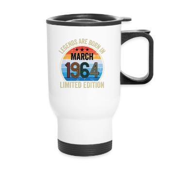 Les légendes sont nées en mars 1964 Édition limitée - Tasse isotherme avec poignée - blanc - Devant