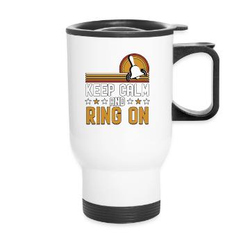 Granda Philatelist Stamps Stamps Grandpa - Thermal mug with handle - white - Front
