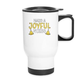 Make A Joyful Noise Handglocke Instrument Handbell - Thermal mug with handle - white - Front