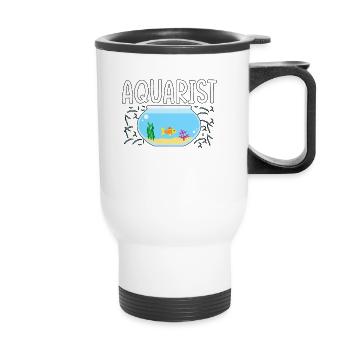 Aquarist Aquarium Fish Tank - Thermal mug with handle - white - Front