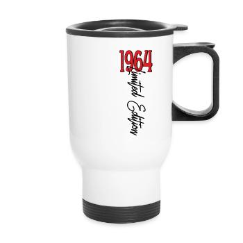 1964 Vintage anniversaire drôles dictons - Tasse isotherme avec poignée - blanc - Devant