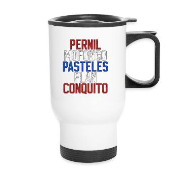 Pernil Mofongo Cuisine portoricaine - Tasse isotherme avec poignée - blanc - Devant