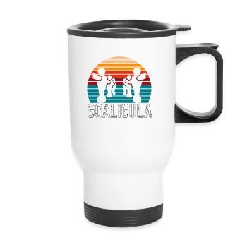 Goaligula Tischfußball Foosball Table Soccer - Thermal mug with handle - white - Front