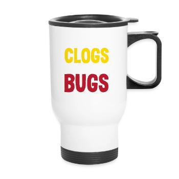 From Clogs to Bugs Handyman Humor Fix-It All Quote - Thermal mug with handle - white - Front