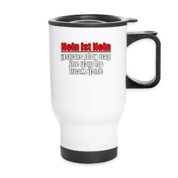 No is no! Even if you... - Thermal mug with handle - white - Front