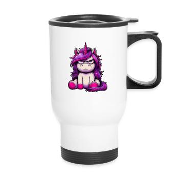Sympa je peux aussi apporter mais rien n’apporte - Tasse isotherme avec poignée - blanc - Devant