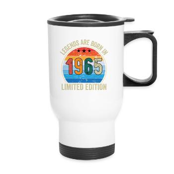 Legends Are Born In 1965 Limited Edition - Thermobecher mit Tragegriff - Weiß - Vorne
