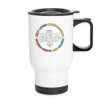 Medical Assistant for Nurses - Thermal mug with handle - white - Front