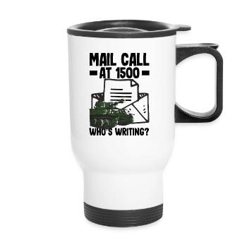 Embrace the Mission Military Time Adventure Call - Thermal mug with handle - white - Front