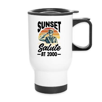 Adoptez l’appel Mission Military Time Adventure - Tasse isotherme avec poignée - blanc - Devant
