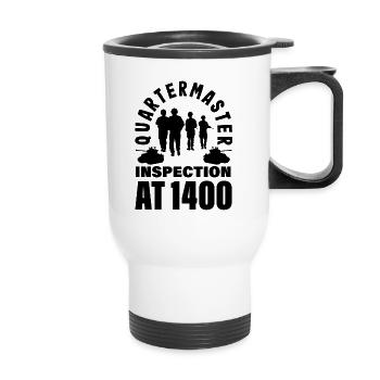 Embrace the Mission Military Time Adventure Call - Thermal mug with handle - white - Front