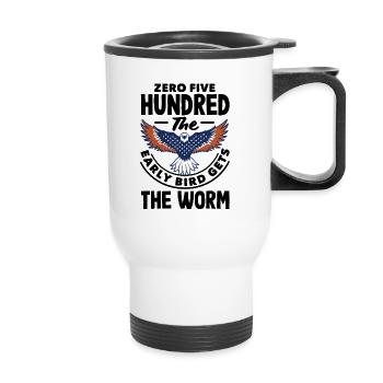 Embrace the Mission Military Time Adventure Call - Thermal mug with handle - white - Front