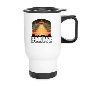 Ovni - Croire - Tasse isotherme avec poignée - blanc - Devant
