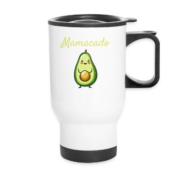 Mamacado - Funny Avocado Design - Thermal mug with handle - white - Front