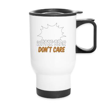 Water Bear Don't Care Mikrobiologie Wasserbär - Thermobecher mit Tragegriff - Weiß - Vorne