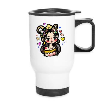 You're my dearest princess - Thermal mug with handle - white - Front