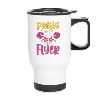 Pretty Little Flyer Pom-pom girl pom-pom girl - Tasse isotherme avec poignée - blanc - Devant
