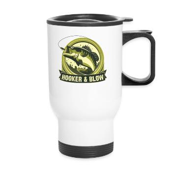 Putes et coup - Tasse isotherme avec poignée - blanc - Devant