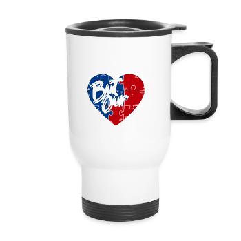 United In Love Unity Patriotic American - Thermal mug with handle - white - Front