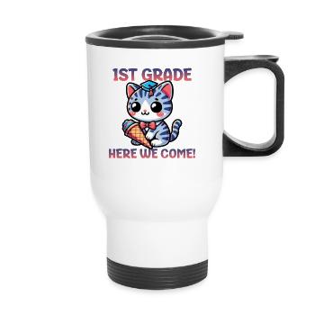 1ère année Nous voici - Tasse isotherme avec poignée - blanc - Devant