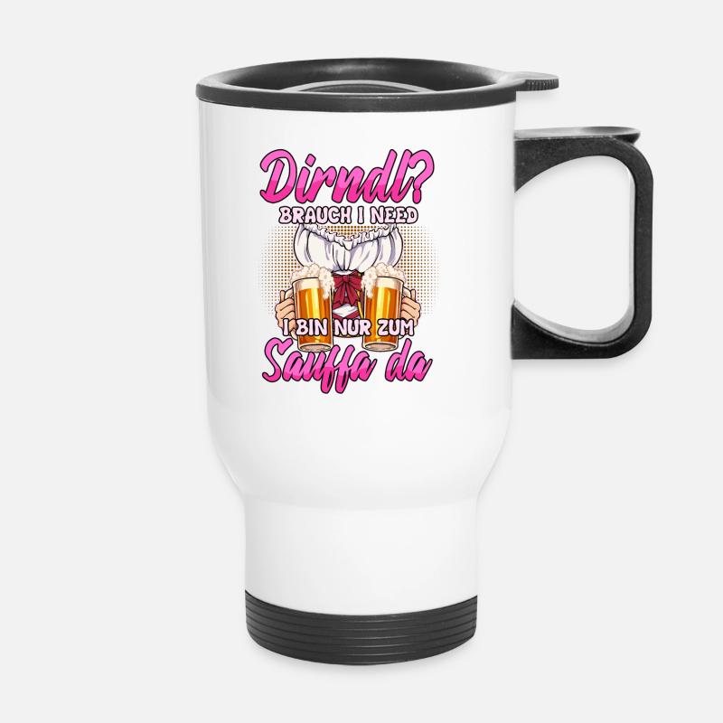 Dirndl Replacement - Thermal mug with handle - white
