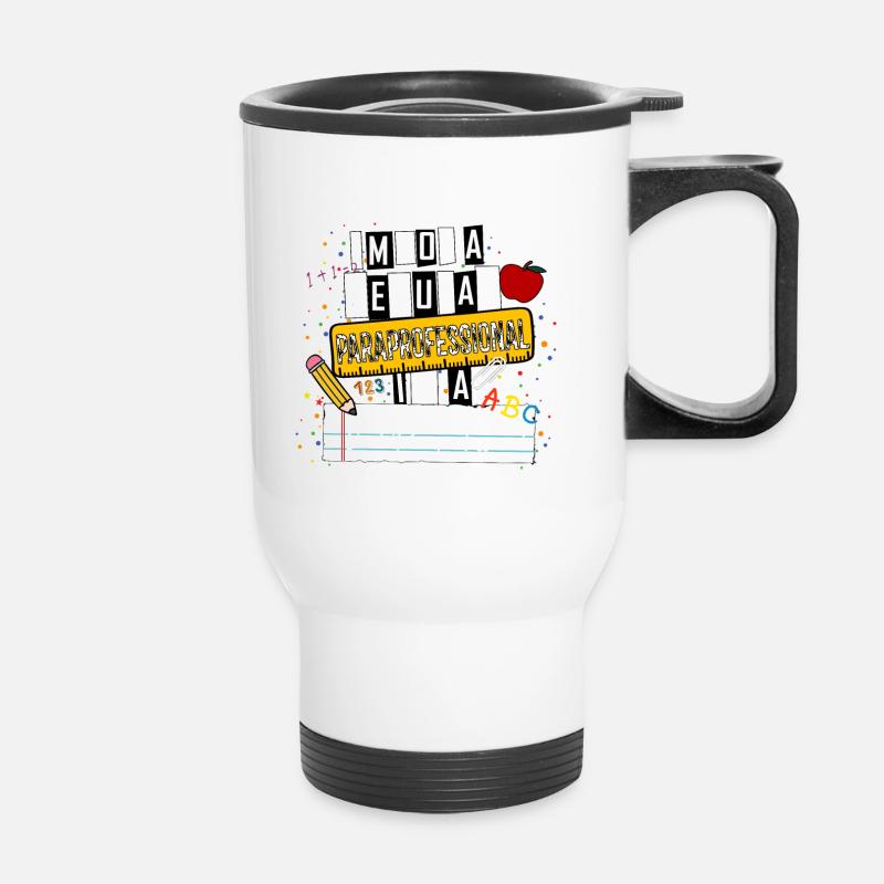 I'm Not a Regular Paraprofessional Cool Paraprofe - Thermal mug with handle - white