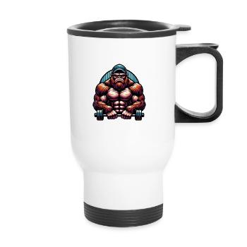Pumping Bigfoot - Thermobecher mit Tragegriff - Weiß - Vorne