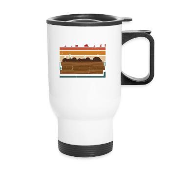 Compost Master for Gardeners Composting - Thermal mug with handle - white - Front